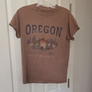 Full Tilt Brown Oregon Graphic Tee